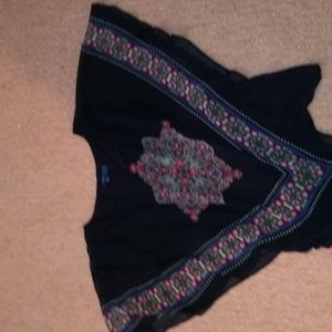 A poncho style shirt